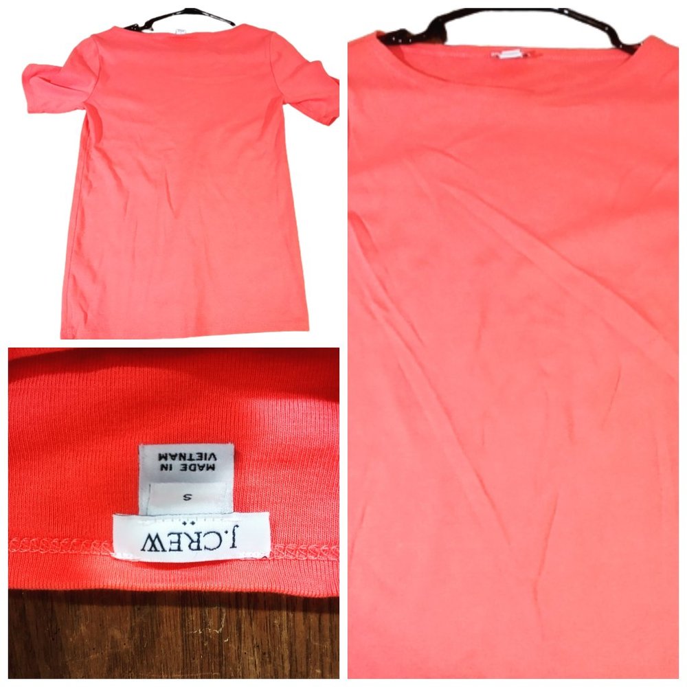 J Crew Womens Salmon Pink Blouse Size S